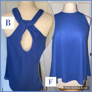 Alice Collection blue sleeveless blouse